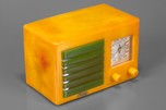 FADA 5F60 Catalin Radio Yellow w/ Bright Green Insert Grille