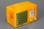 FADA 5F60 Catalin Radio Yellow w/ Bright Green Insert Grille
