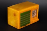 FADA 5F60 Catalin Radio Yellow with Green Insert Grill