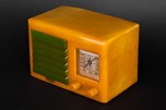 FADA 5F60 Catalin Radio Yellow with Green Insert Grill