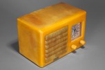 FADA 5F60 Catalin Radio Yellow with Translucent Marbleized Onyx Green