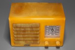 FADA 5F60 Catalin Radio Yellow with Translucent Marbleized Onyx Green