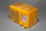 FADA 5F60 Catalin Radio Yellow with Translucent Marbleized Onyx Green
