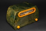 FADA 652 ”Temple” Catalin Radio in Blue + Butterscotch w/ Great Marbling