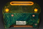 FADA 652 ”Temple” Catalin Radio in Blue + Butterscotch w/ Great Marbling