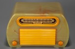 FADA 652 ’Temple’ Catalin Radio Onyx + Yellow with Rare Insert Grill