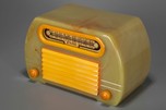 FADA 652 ’Temple’ Catalin Radio Onyx + Yellow with Rare Insert Grill