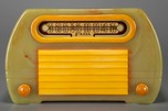 FADA 652 ’Temple’ Catalin Radio Onyx + Yellow with Rare Insert Grill