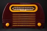 FADA 652 Catalin Radio Maroon and Yellow &rsquo;Temple&rsquo;