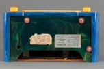 FADA 652 Open-Face ’Temple’ Radio in Blue - Intense Marbling