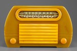 FADA 659 Insert Grille ’Temple’ Catalin Radio Onyx Green + Yellow