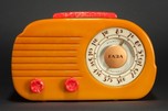 Fada 700 ’Cloud’ Catalin Radio in Butterscotch with Red