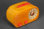 Fada 700 ’Cloud’ Radio in Yellow Catalin with Marbleized Red Trim