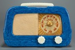 Fada Model 711 ’Dip-Top’ Catalin Radio in Lapis Blue + Ivory