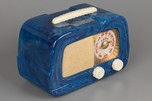 Fada 711 ’Dip-Top’ Catalin Radio Lapis Lazuli Blue + White