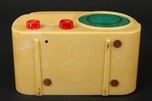 FADA 845 ”Cloud” Art Deco Radio in Yellow + Red Bakelite