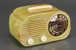 FADA 845 ”Cloud” Radio in Swirled Green Plastic with Ivory Trim