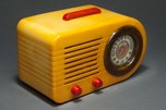 Rare FADA ”All-American” Catalin Bullet Radio Series 200 - Red, White + Blue