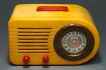 Rare FADA ”All-American” Catalin Bullet Radio Series 200 - Red, White + Blue