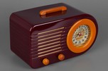 FADA ’Bullet’ Model 1000 Catalin Radio - Maroon + Butterscotch