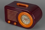 FADA ’Bullet’ Model 1000 Catalin Radio - Maroon + Butterscotch