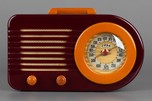 FADA ’Bullet’ Model 1000 Catalin Radio - Maroon + Butterscotch