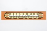 FADA 659 &rdquo;Temple&rdquo; Catalin Radio Dial Glass - Repro Part