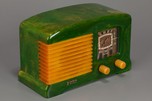 Stunning FADA Model F55 Catalin Radio in Emerald Green + Yellow