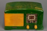 Stunning FADA Model F55 Catalin Radio in Emerald Green + Yellow