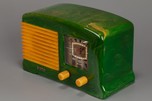 Stunning FADA Model F55 Catalin Radio in Emerald Green + Yellow
