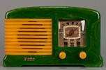 Stunning FADA Model F55 Catalin Radio in Emerald Green + Yellow