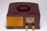 Catalin FADA L-56 Radio in Plum + Butterscotch - Great Art Deco Design
