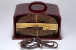 Catalin FADA L-56 Radio in Plum + Butterscotch - Great Art Deco Design