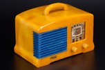 FADA L-56 Catalin Radio in Yellow + Marbleized Blue