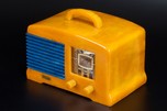 FADA L-56 Catalin Radio in Yellow + Marbleized Blue