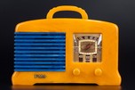 FADA L-56 Catalin Radio in Yellow + Marbleized Blue