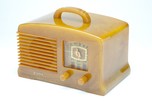 FADA Catalin L-56 Radio in Incredible Translucent Onyx - All Original