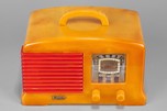 FADA L-56 Catalin Radio in Yellow + Marbleized Red