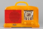 FADA L-56 Catalin Radio in Yellow + Marbleized Red