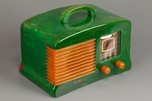 Beautiful FADA L-56 Catalin Radio in Emerald Green + Butterscotch