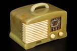 FADA SW-57 / L-56 Catalin Radio in Onyx + Alabaster - Great Deco Design