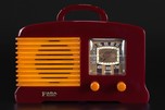 FADA L-56 Catalin Radio in Maroon + Yellow