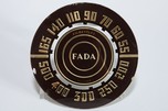 FADA 845 Bakelite Radio Dial Face - Original Glass Part