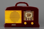 FADA SW-57 Catalin Radio in Maroon + Yellow