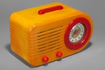 FADA 1000 ’Bullet’ Catalin Radio in Yellow + Red - Deco