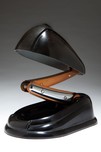 French Art Deco JUMO ”Bolide” Black Bakelite Table Lamp
