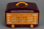 AMC 126 ’3-Ring’ Catalin Radio in Maroon + Yellow