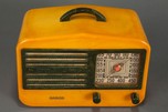 Garod 1450 Catalin &rdquo;Peak-Top&rdquo; Radio in Butterscotch + Blue