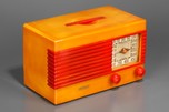 Garod 1B55L &rsquo;Drop-Handle&rsquo; Radio in Yellow + Red Catalin