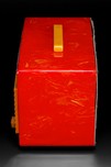 Garod Commander 6AU-1 Catalin Radio in Marbleized Red with Yellow